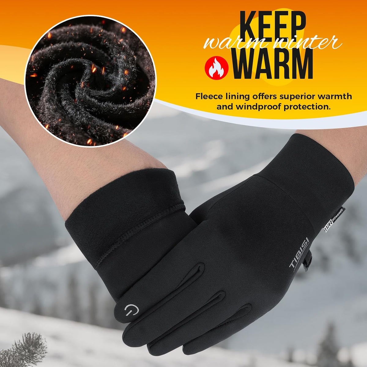 Benirap - Guantes de invierno para hombres y mujeres, cálidos para...