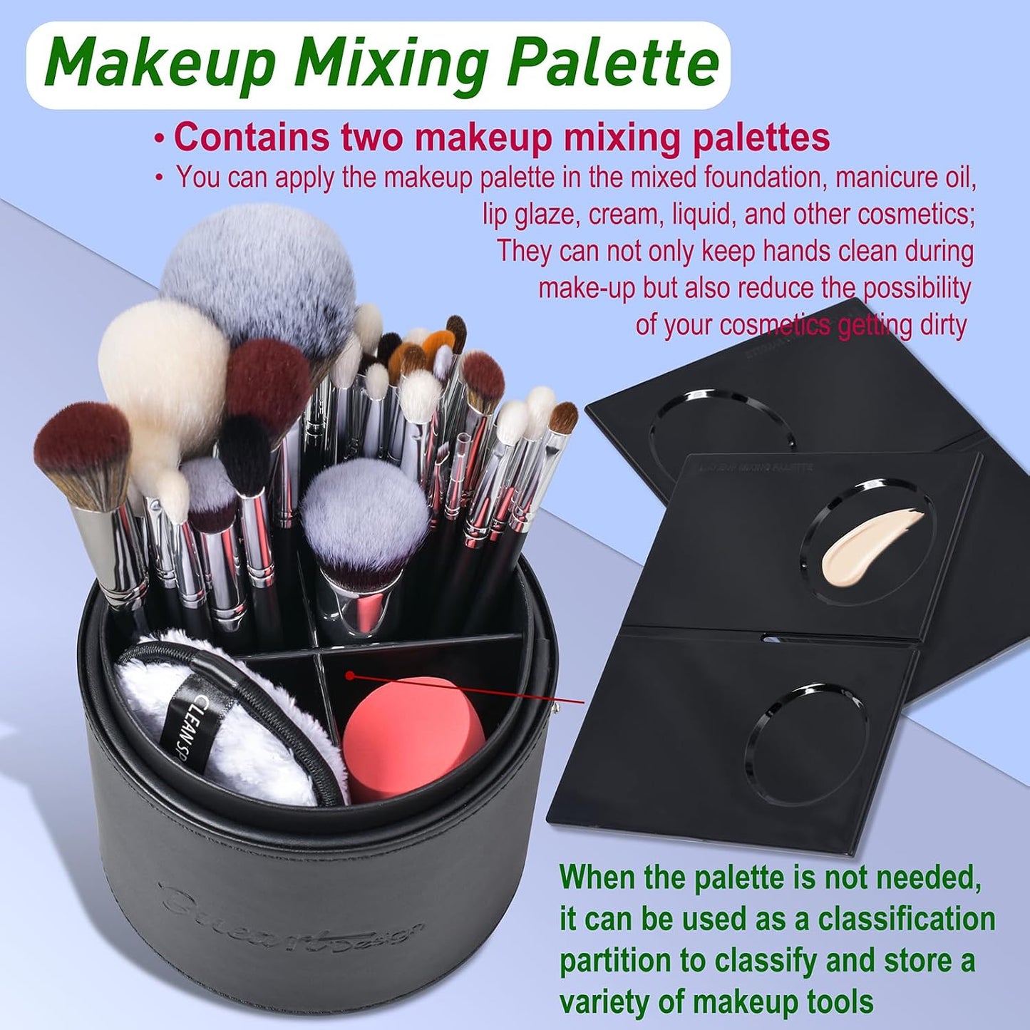 Bueart Design Pro maquillaje Artista 34Pcs Juego de brochas de maqu...