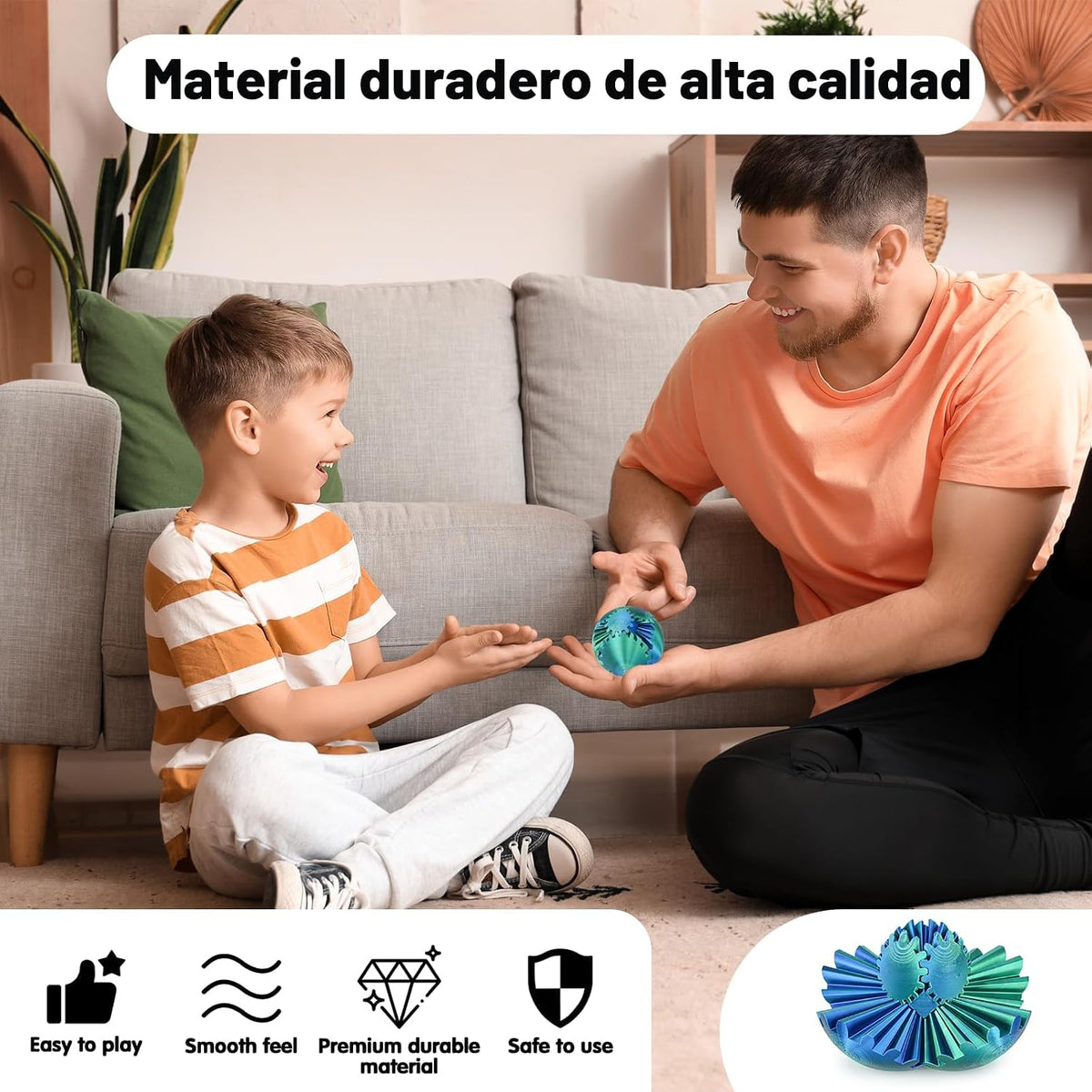 Cubo Juguete Fidget Bola de Engranajes Impreso en 3D, Juguetes Fidg...