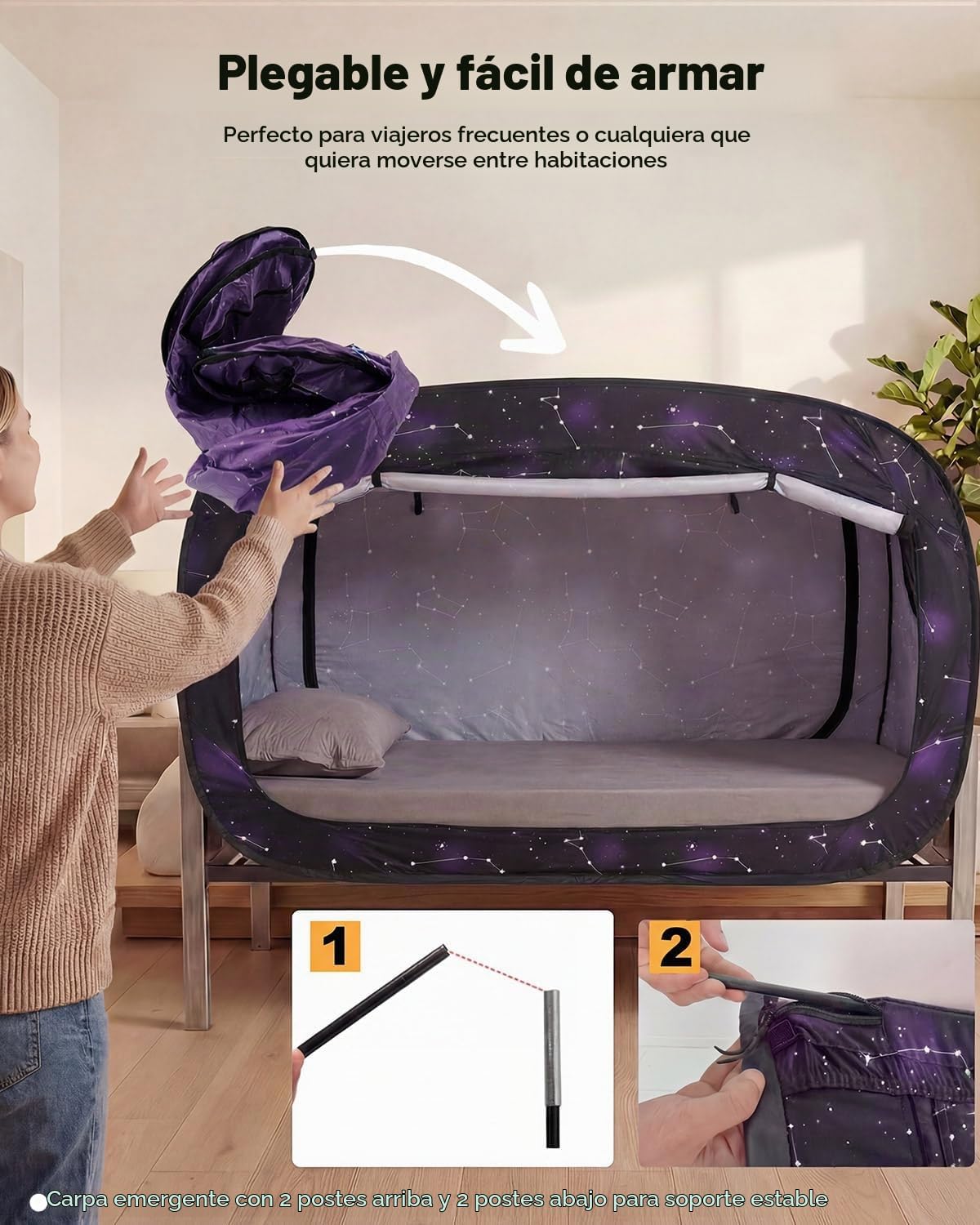 Poray Tienda de campaña emergente para bebé Tienda de privacidad pa...