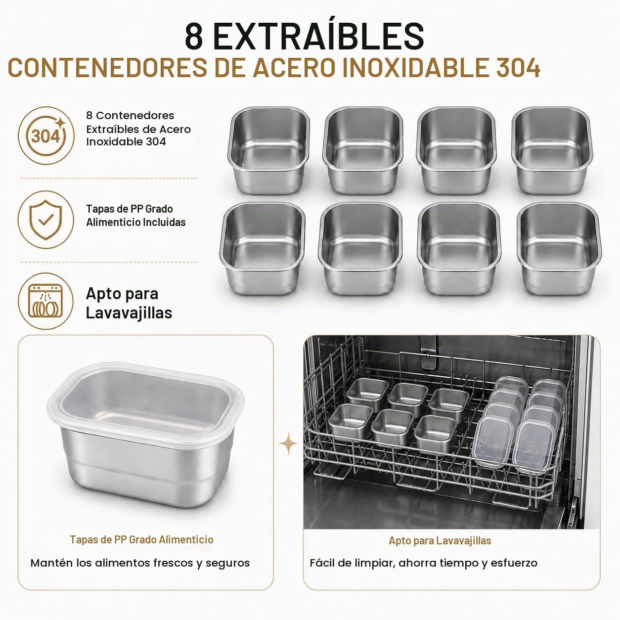 Ankou Contenedor de caja de aperitivos, bandeja de servir dividida...