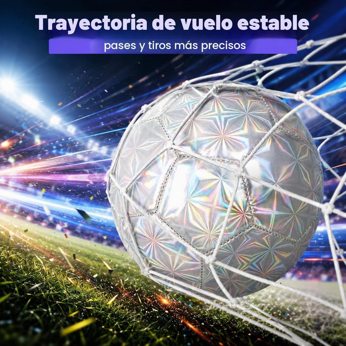 Champhox Pelota de fútbol tamaño 4 con purpurina rosa - Pelota de f...