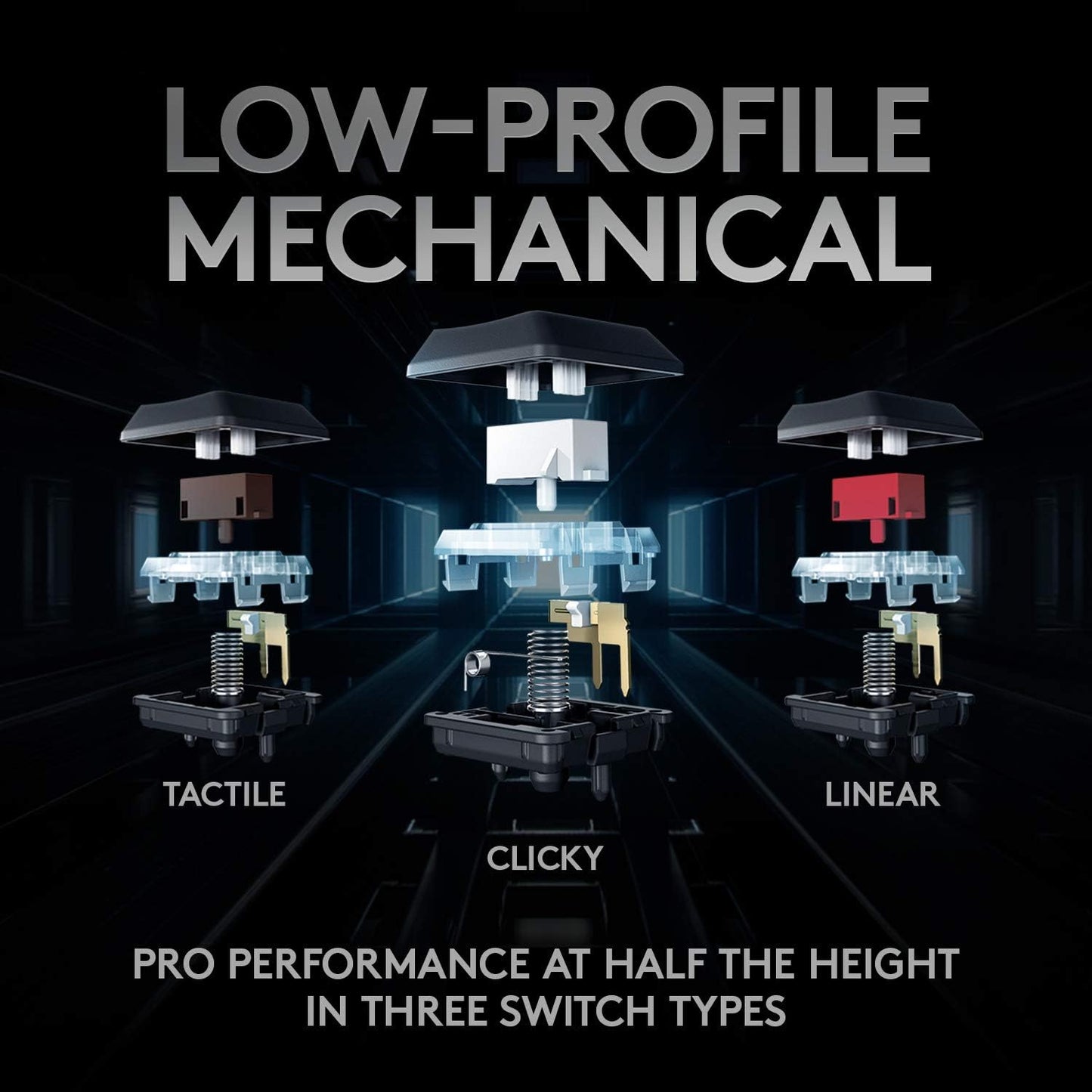 Logitech G915 TKL Tenkeyless Lightspeed Teclado mecánico inalámbric...