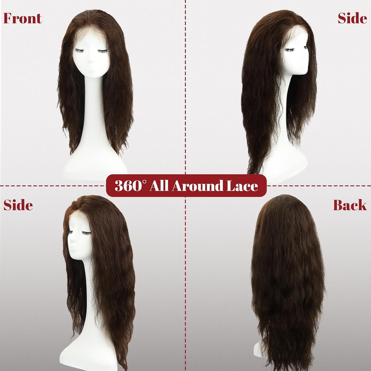SAFIRENY Pelucas de cabello humano de 13 x 4, pelucas de encaje fro...