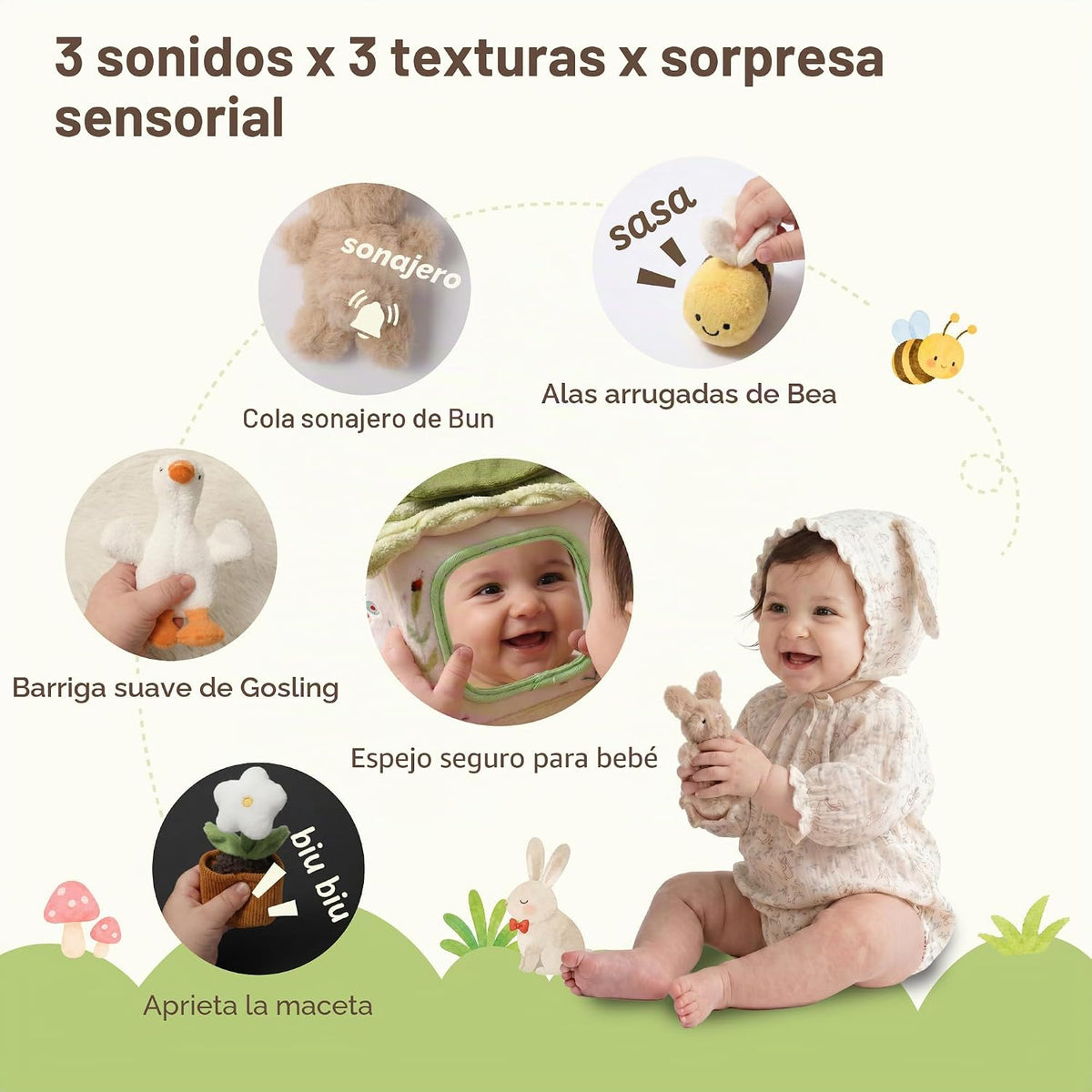 let's make Juguete sensorial para bebés de 6 a 12 meses, juego...