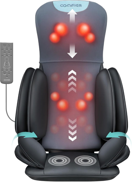 COMFIER Shiatsu - Masajeador de cuello y espalda, almohadilla para...
