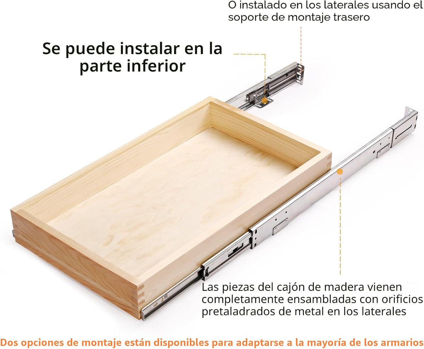 Mulush Cajón extraíble de 26 pulgadas de ancho x 21 pulgadas de pro...