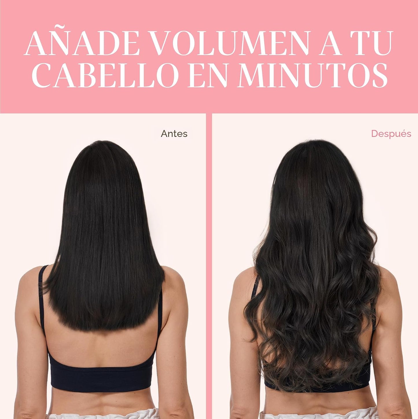 GOO GOO - Extensiones de cabello humano natural y real con clip, ex...