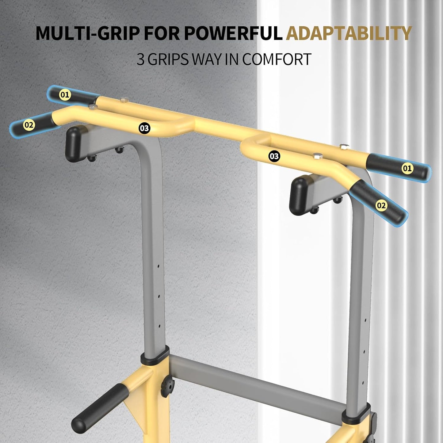 Z ZHICHI Pull-Up Dip Station Pull-Up Chin-Up Capacidad de peso 350LBS