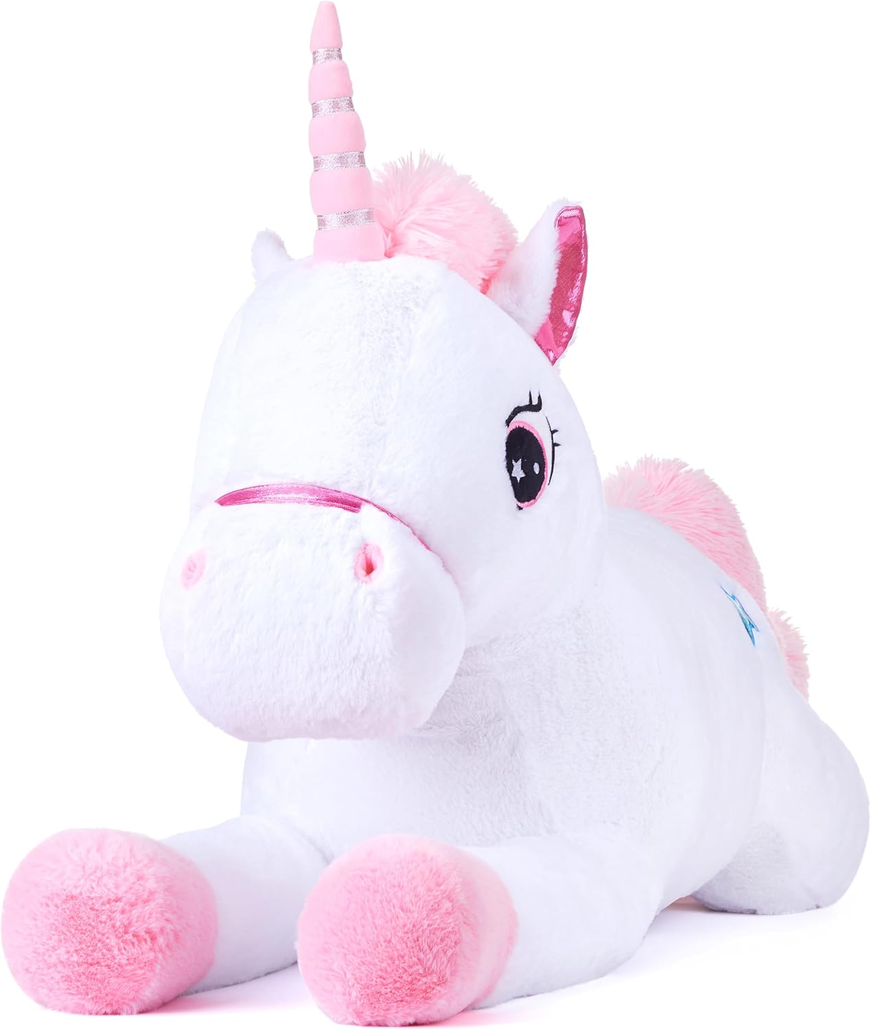 IKASA Juguete de peluche de unicornio gigante de 43 pulgadas, sin |...