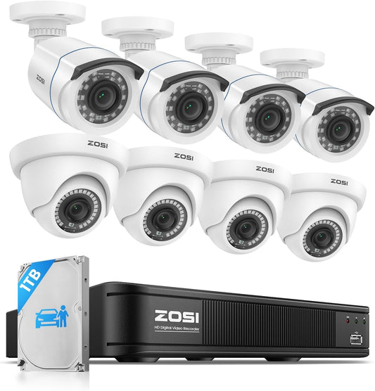 ZOSI 3K Lite Sistema de Cámara de Seguridad para el Hogar con Detec...