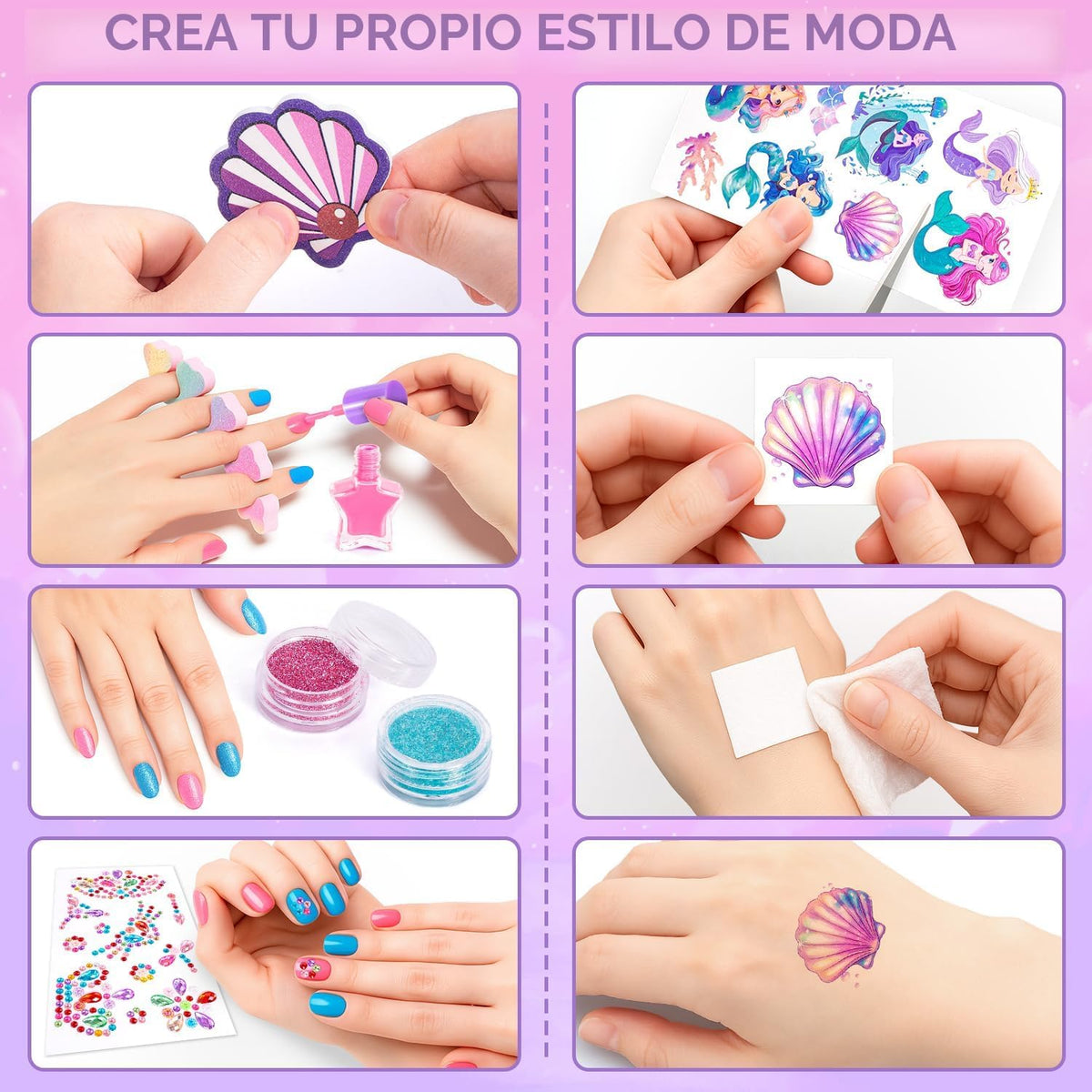 Hohosunlar Maquillaje para niños pequeños, juego de maquillaje lava...