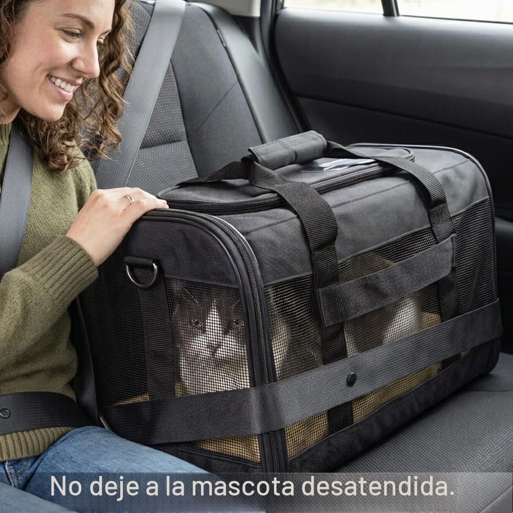 Conlun Transportín para Gatos Aprobado por Aerolíneas, Transportín...