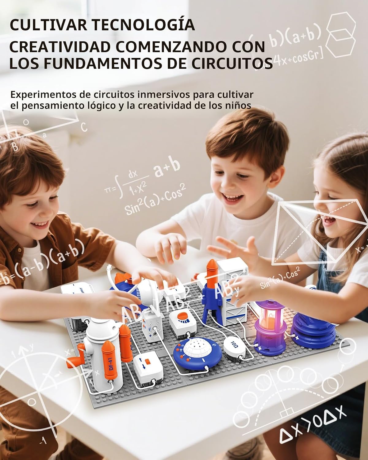 Kits de ciencia STEM para niños, kit de exploración de electrónica,...