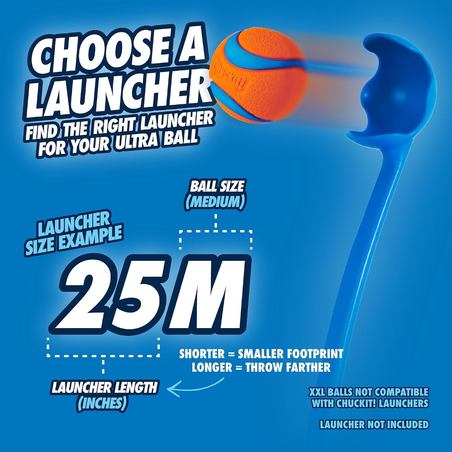 Juguete para perro Chuckit! Ultra Ball, mediano (6.35 cm de diámetr...