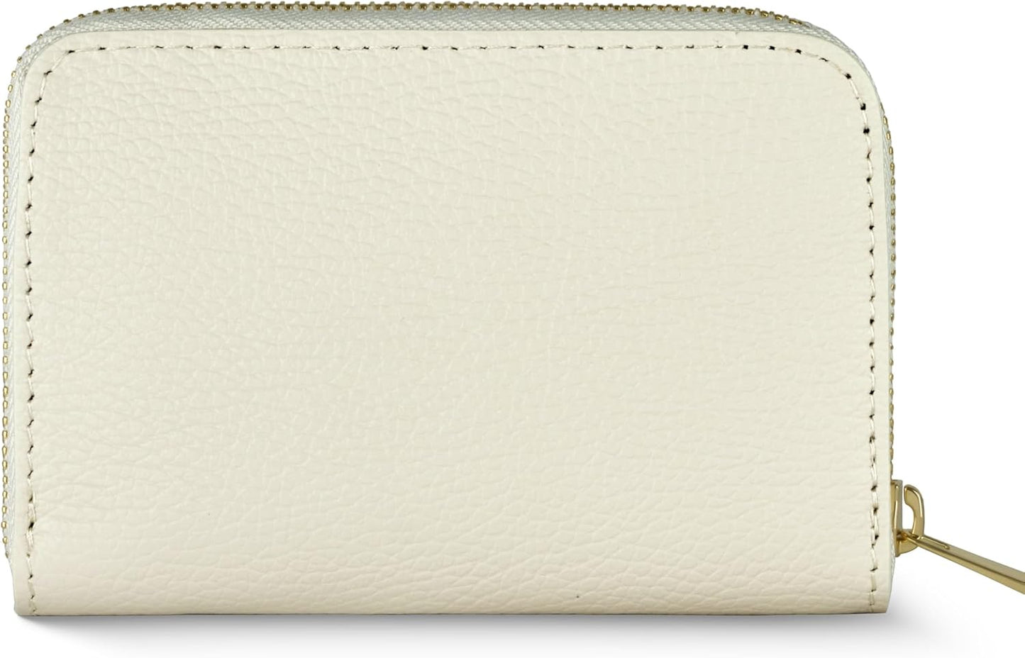 TAKEASY Cartera italiana de cuero genuino para mujer con cierre de...