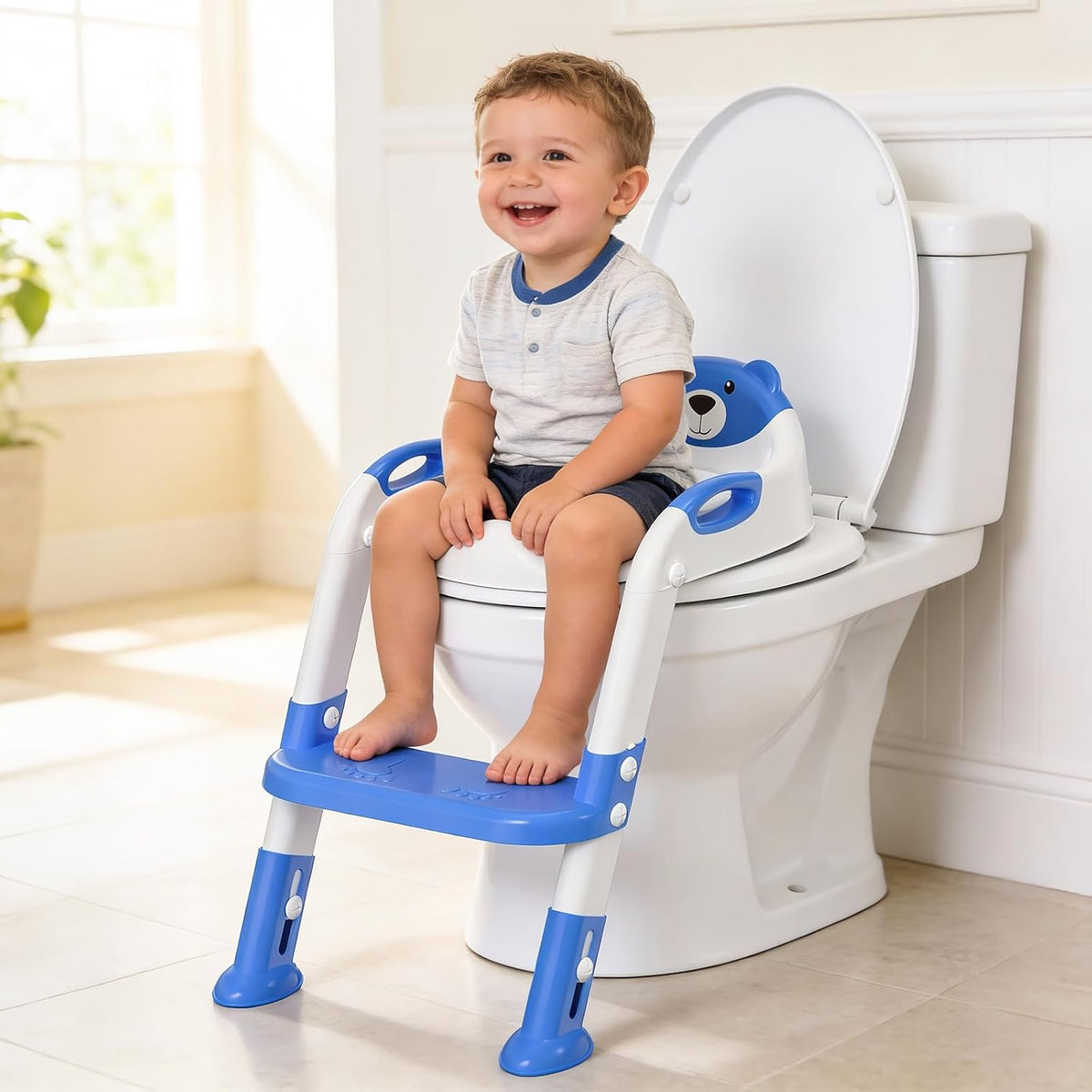 Inodoro de entrenamiento para ir al baño para niños pequeños, asien...