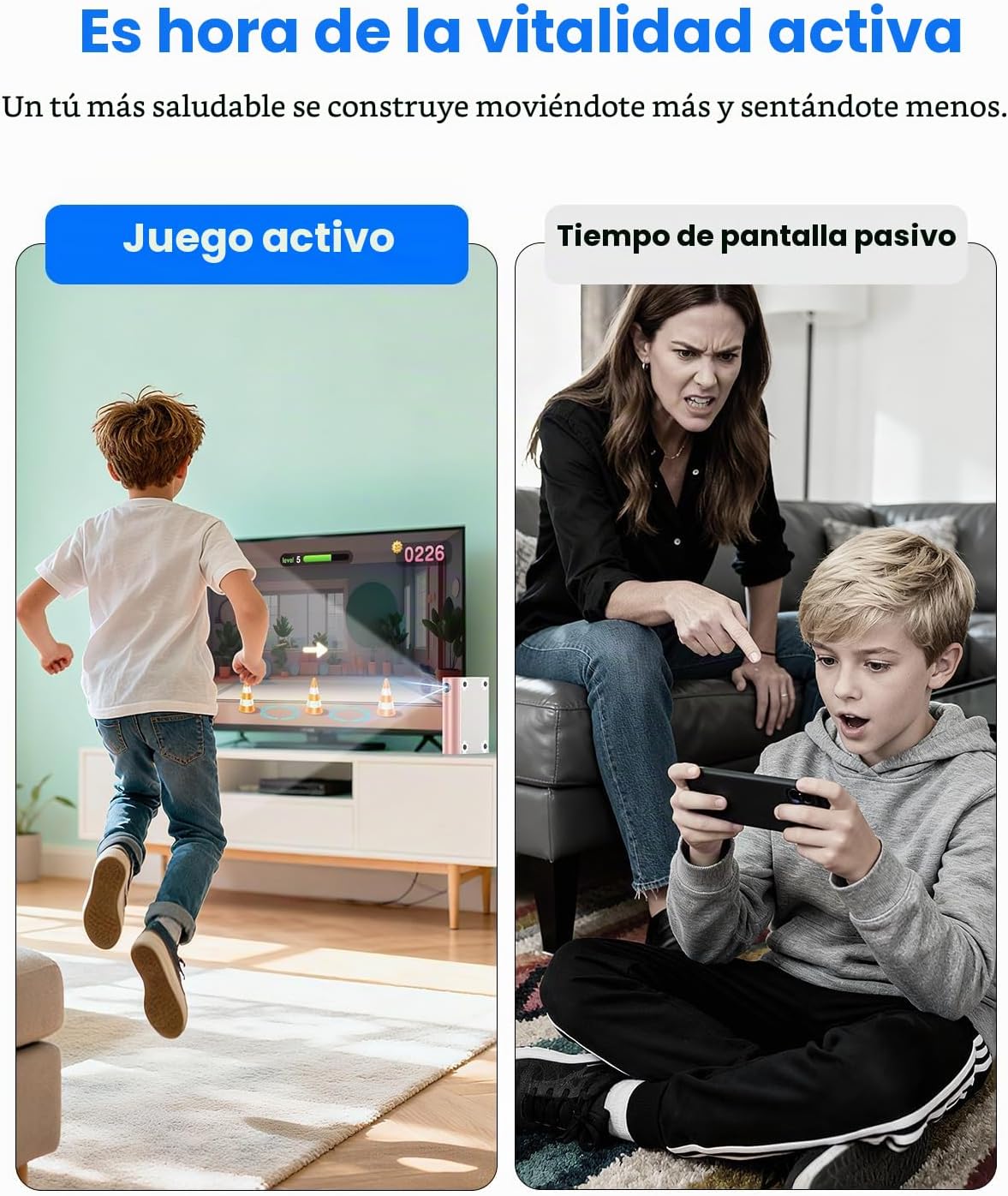 FWFX Consola de juegos AR Motion para niños - Videojuegos Plug | Re...