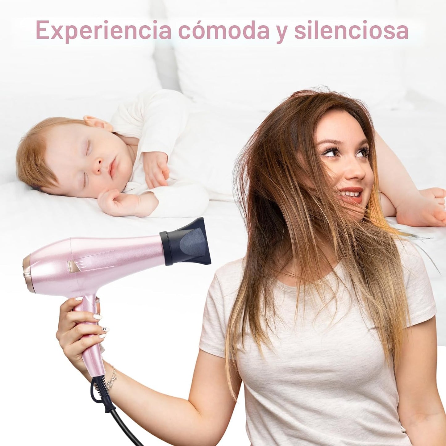 CONFU Secador de Pelo, Secador de Pelo Iónico Profesional de Salón...