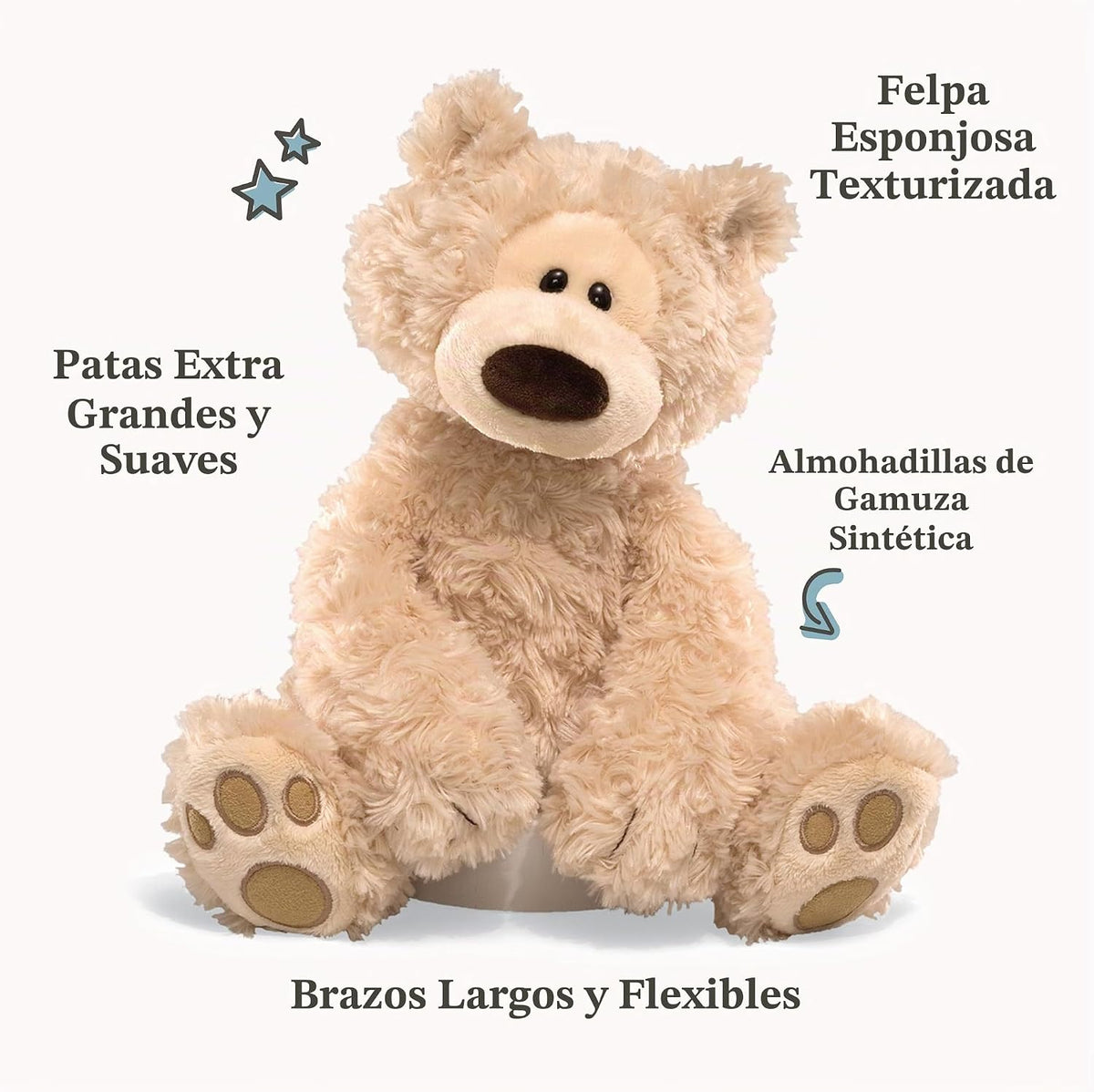 GUND Philbin - Oso de peluche clásico, animal de peluche prémium pa...