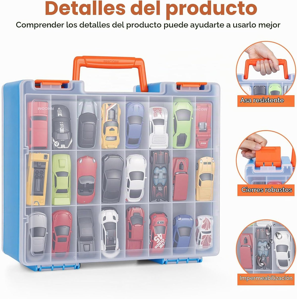 Blummy Estuche de transporte resistente para almacenamiento de 128...