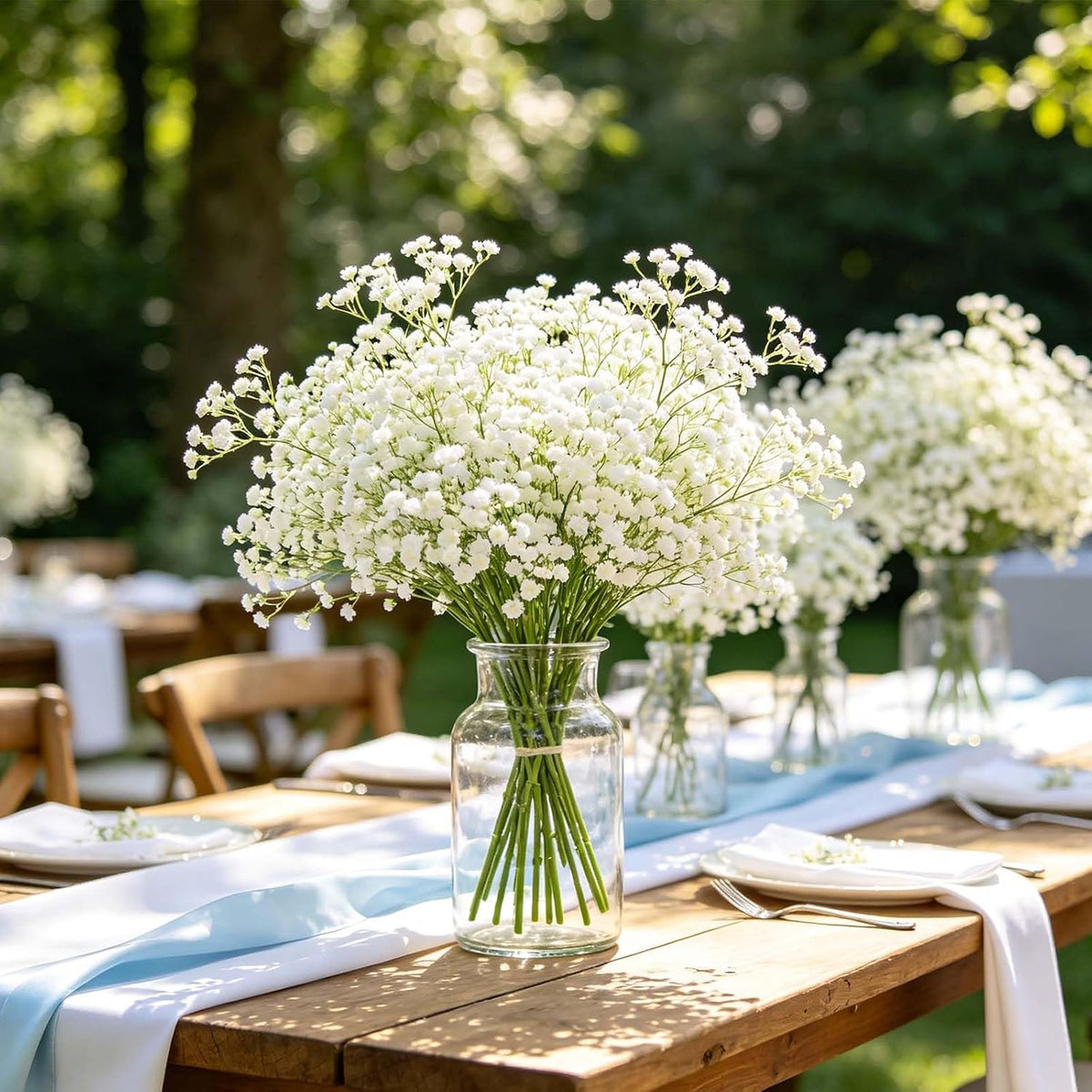 Yastouay Flores Artificiales de Gypsophila, 6 Piezas de Flores Arti...