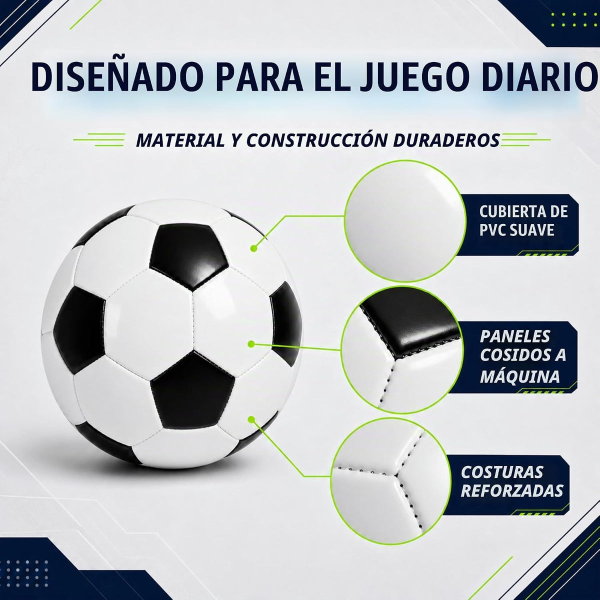 Balones de fútbol tamaño 5 tamaño 4 tamaño 3 tamaño 2 con bombas, p...