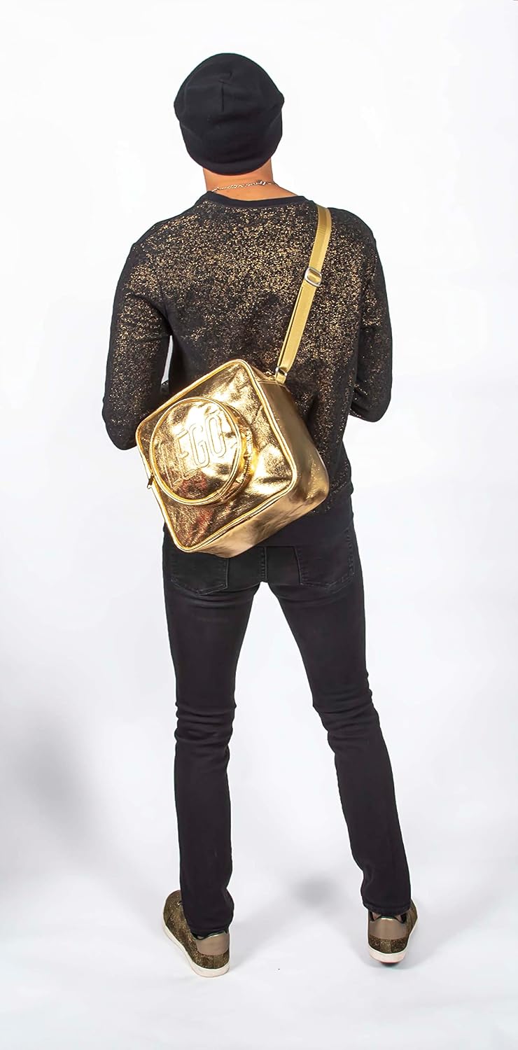 LEGO Bolso cruzado de ladrillo - Bolso cruzado dorado, Oro, Bolso b...