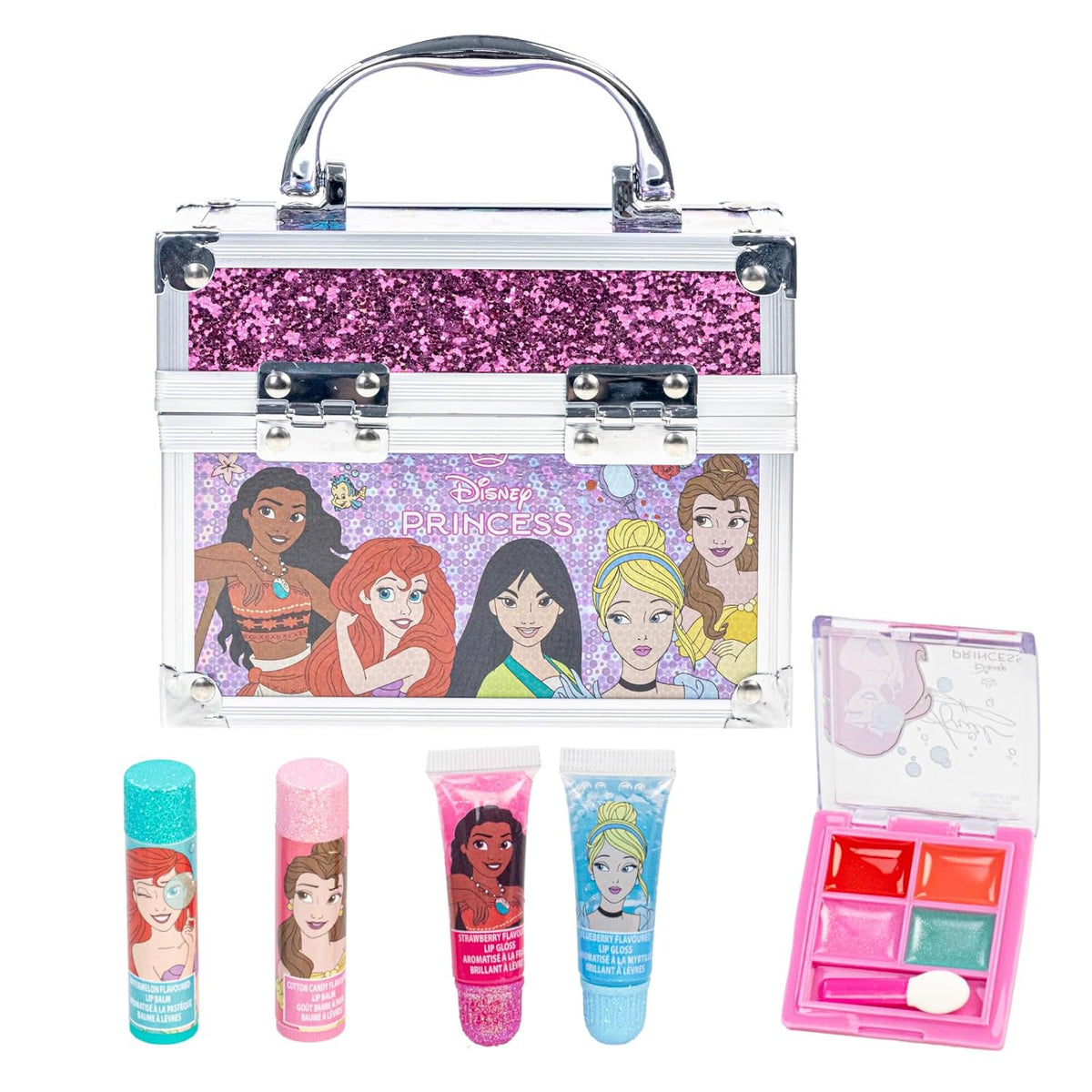 Disney Princess - Juego de maquillaje para niños en mini estuche de...