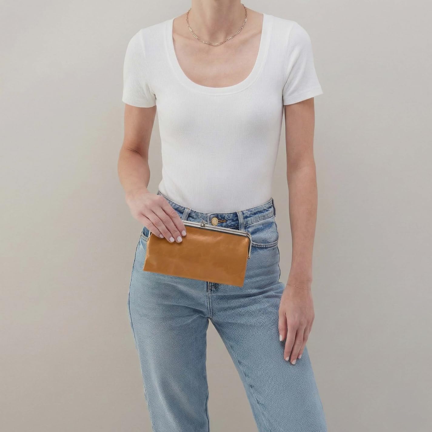 HOBO Cartera de mano de piel Lauren para mujer | Marco de inspiraci...