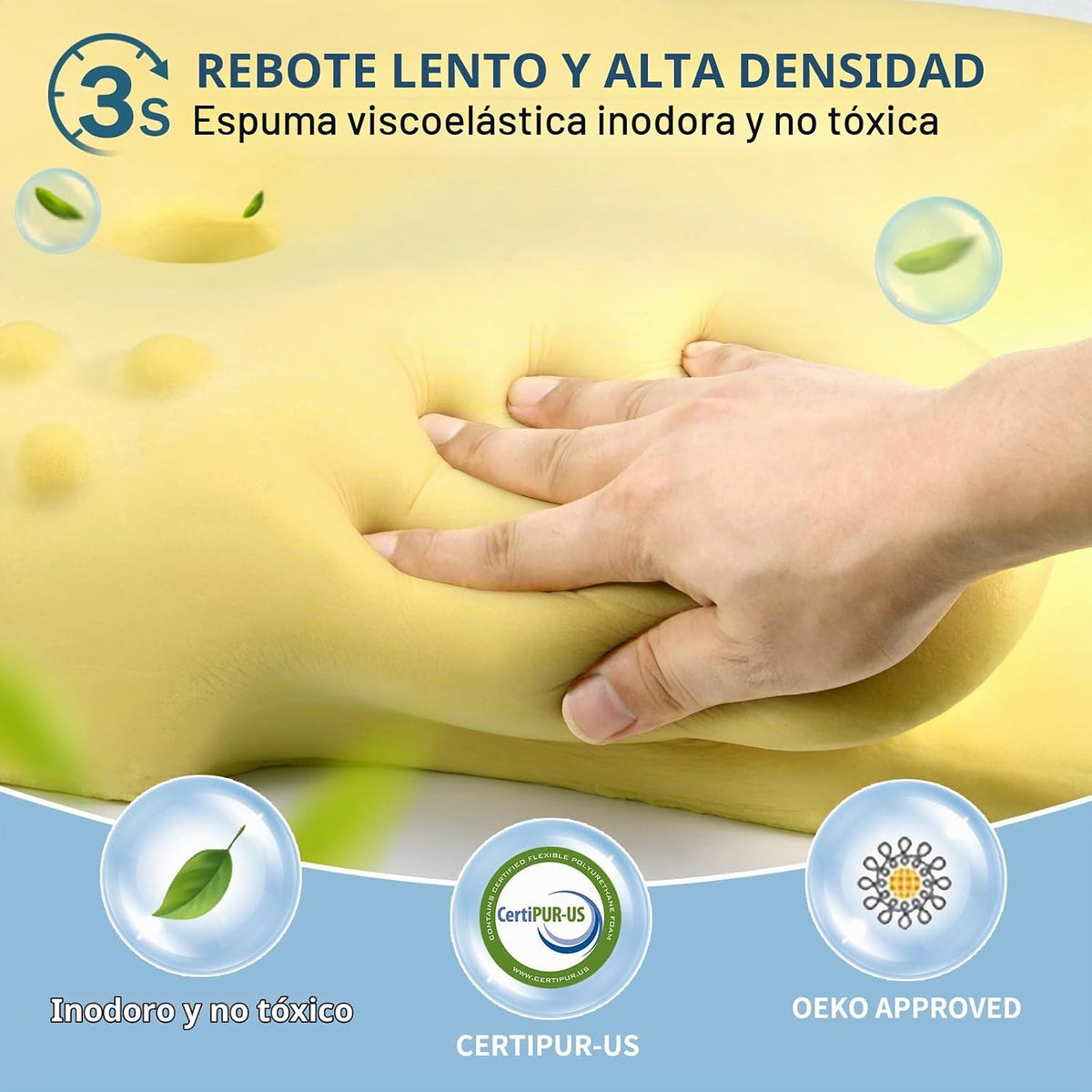 Ylekto Almohada cervical para el cuello para aliviar el dolor, almo...