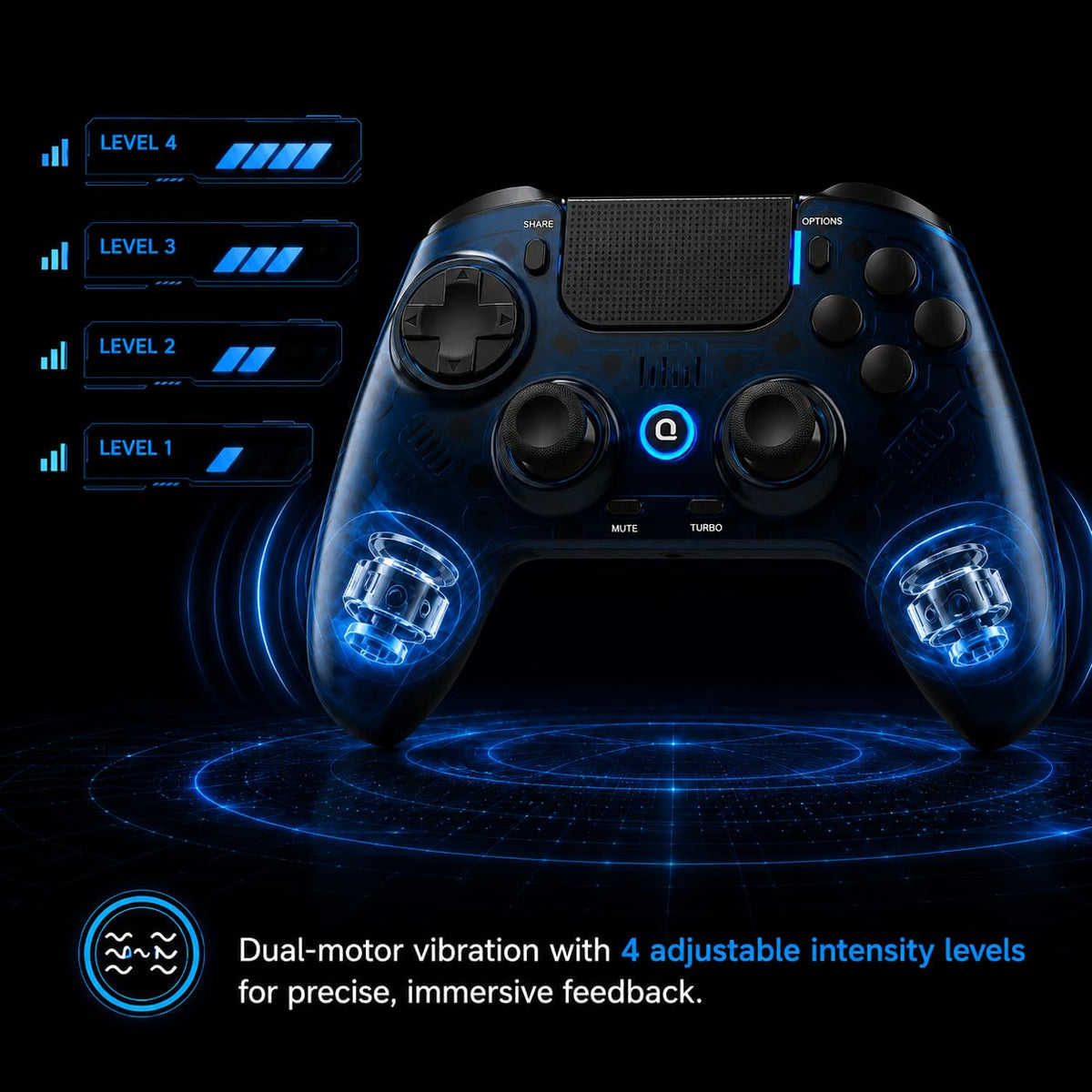 Mando inalámbrico QRD Spark N7 de 2,4 Ghz para PS4\/PS3\/PC | Efect...