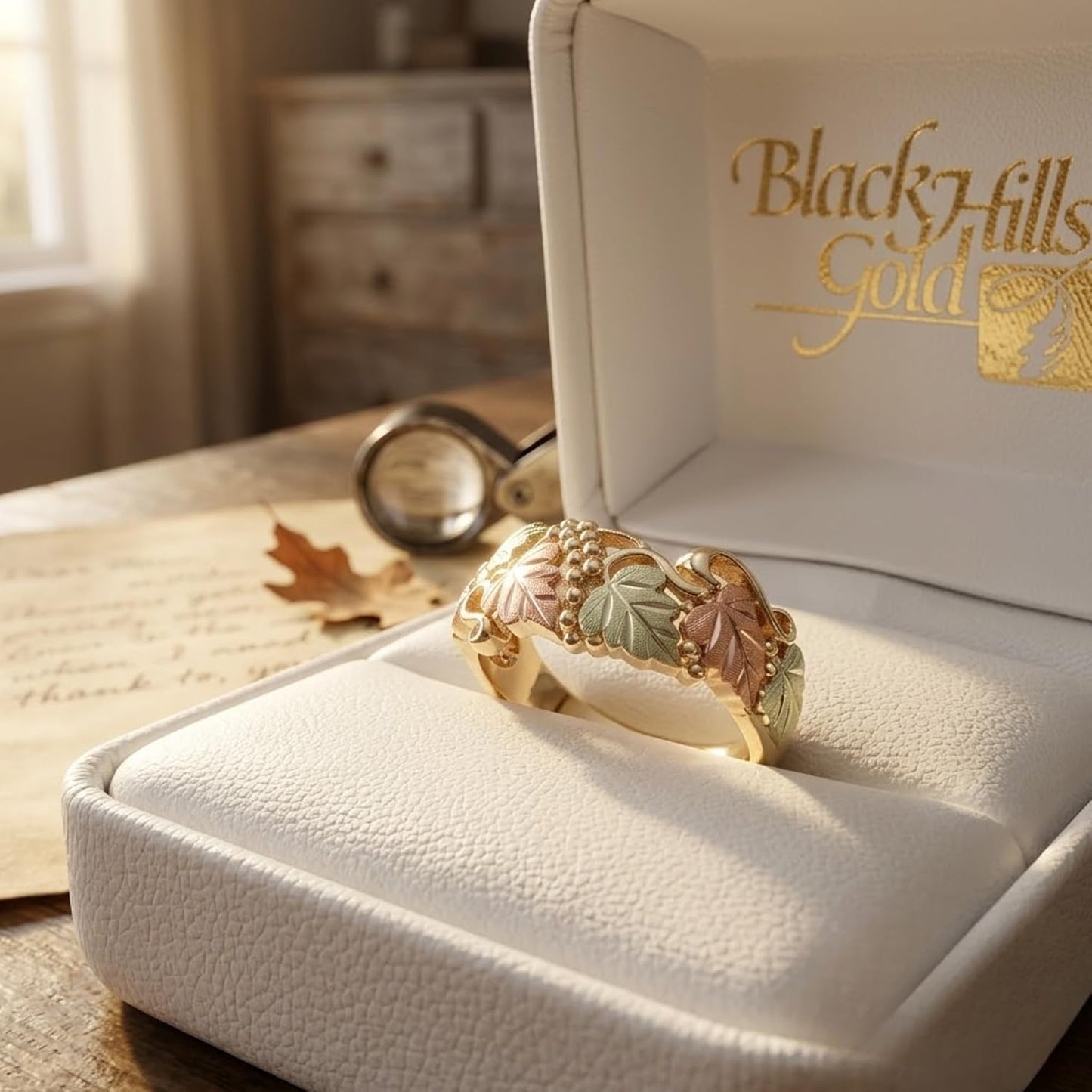 Anillo de boda estilo victoriano de 10 quilates en oro amarillo par...