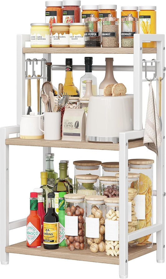 Organizador de encimera de cocina, organizador de estante de especi...