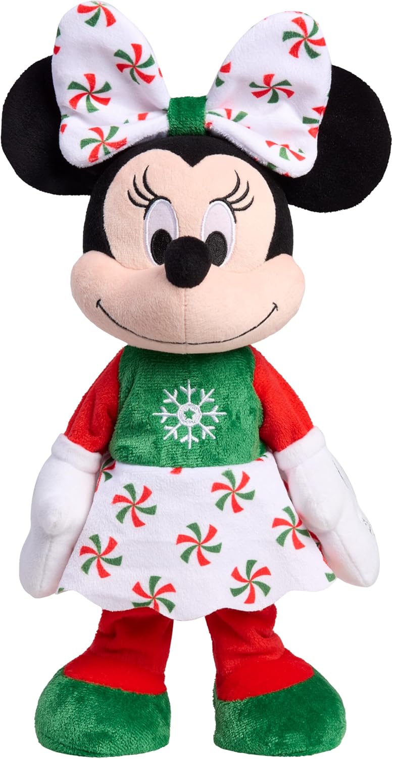 Peluche navideño de Minnie Mouse de Disney de Just Play | Rellenos...