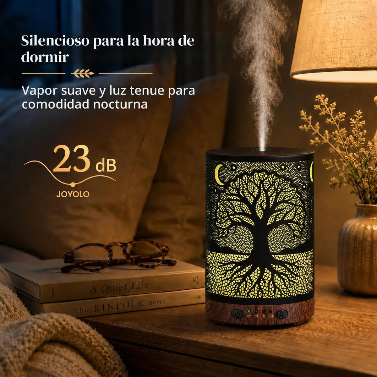 Difusor de aceite esencial, difusor de aromaterapia de 4.1 fl oz co...