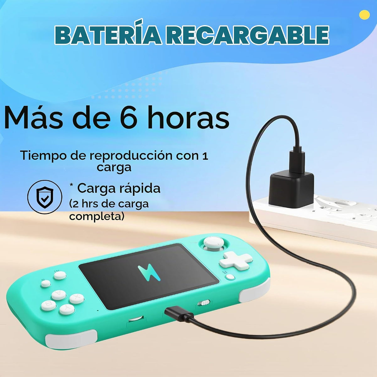 Beijue Juego Portátil para Niños con Pantalla IPS de 3.5'',...