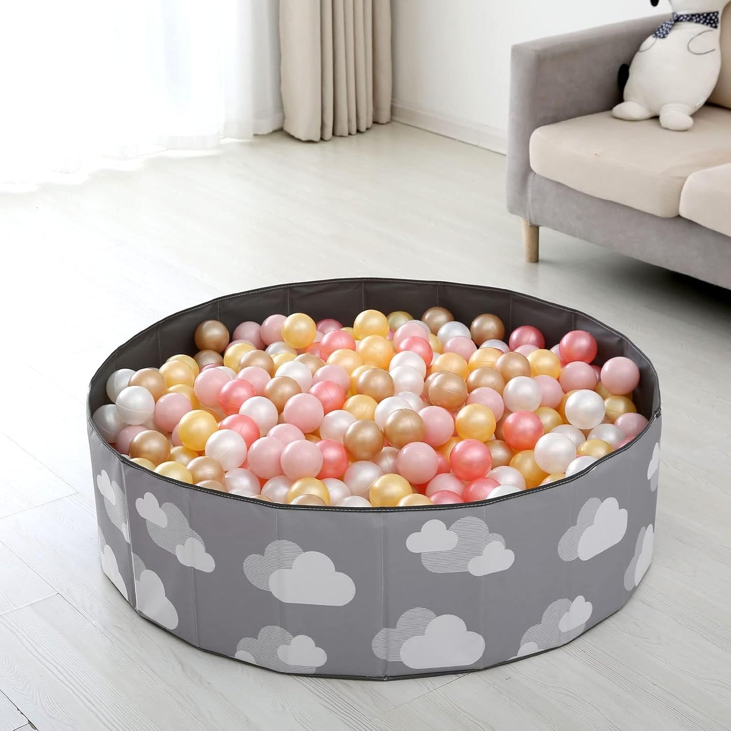 Heopeis Pelotas de Pozo de Bolas - Bolas de Plástico de 2.7 Pulgada...