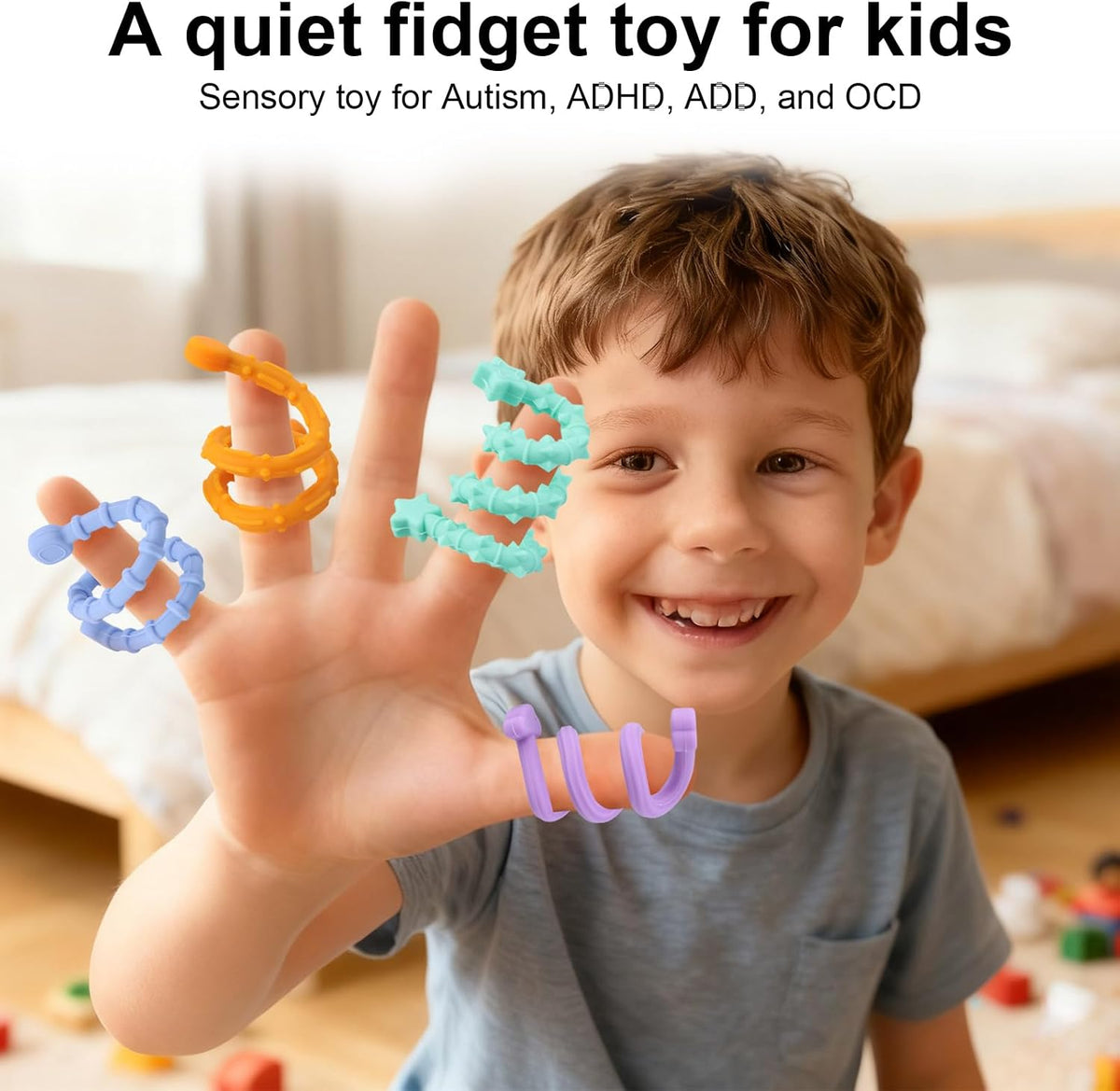 Juguetes sensoriales de silicona para niños y adultos, 12 unidades...