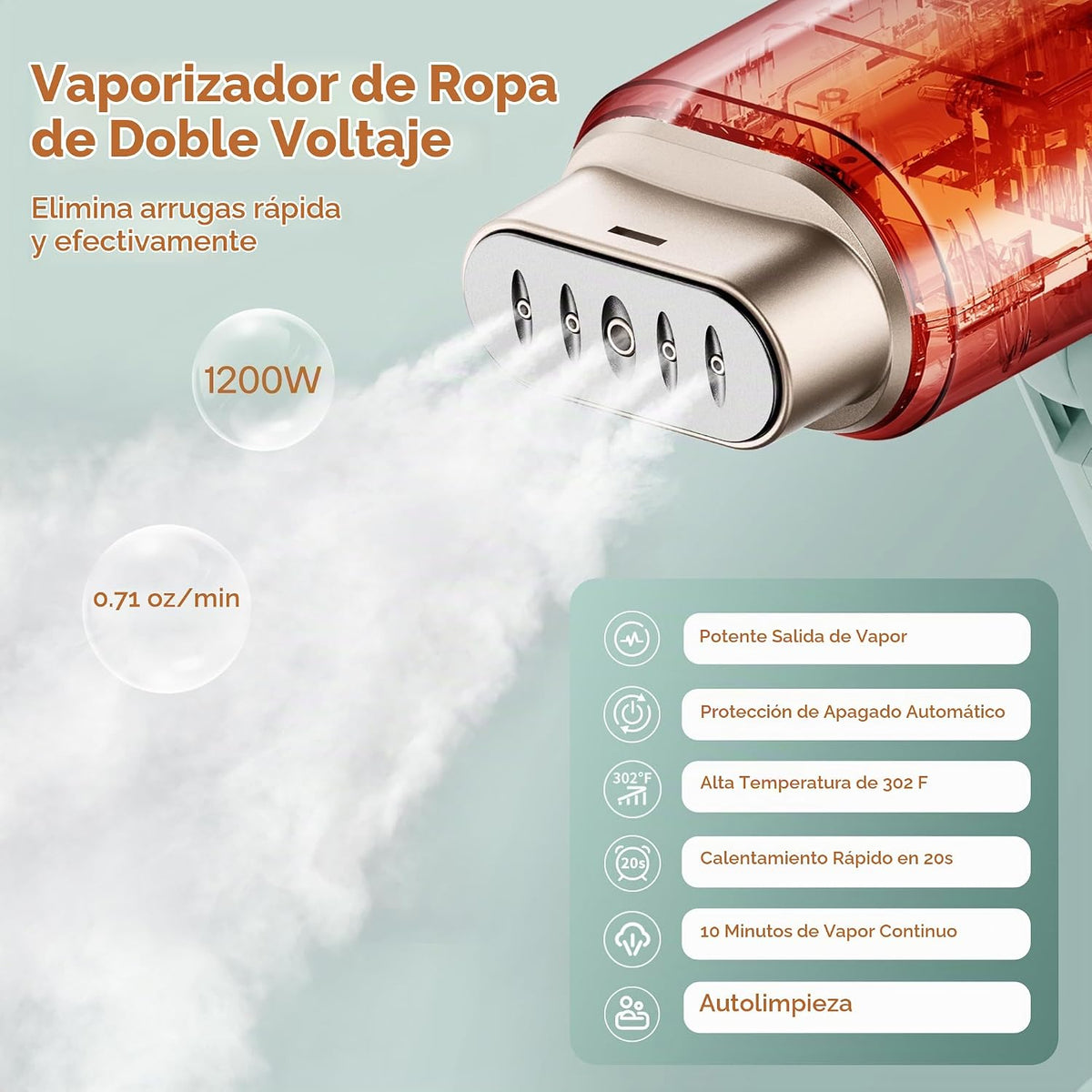 Newbealer - Vaporizador de viaje de doble voltaje - 120V\/220V, vap...