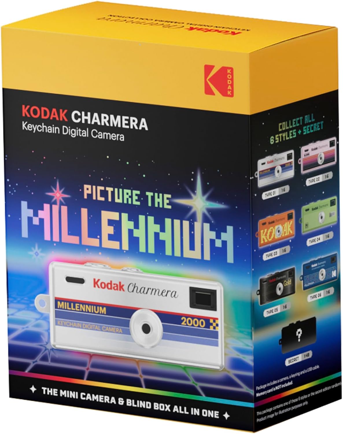 KODAK CHARMERA - Llavero para cámara digital, caja ciega Millennium...