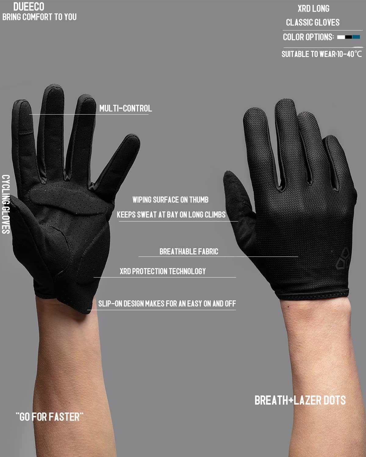 Guantes de ciclismo DUEECO - Guantes de bicicleta para hombres y mu...