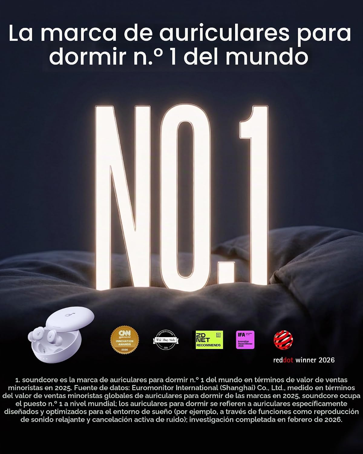 Soundcore Sleep A30 Special de Anker, auriculares para dormir, ANC,...