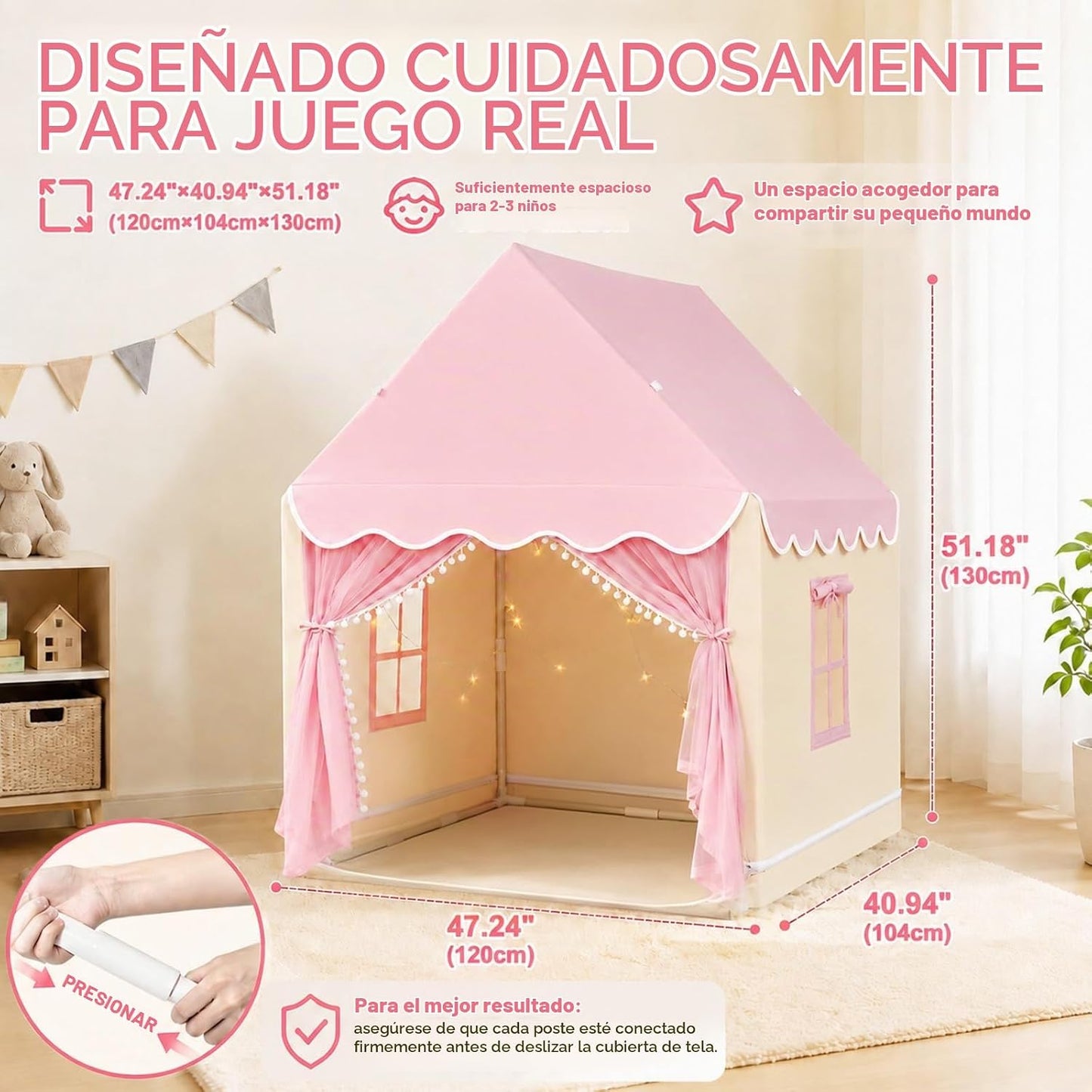 Tienda de juegos para niños Casa de juegos interior, tienda de camp...