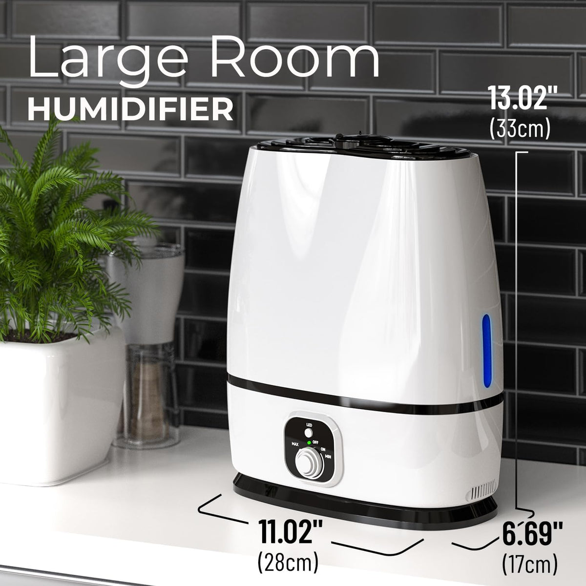 Everlasting Comfort Humidificadores de 6L para Dormitorio, Silencio...