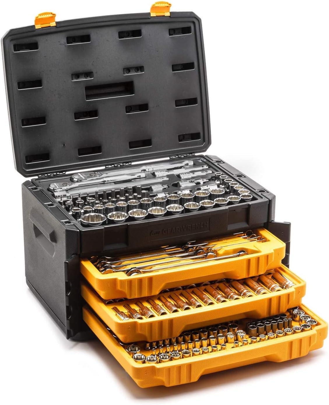 GEARWRENCH Juego de 243 herramientas mecánicas de 12 puntos en caja...