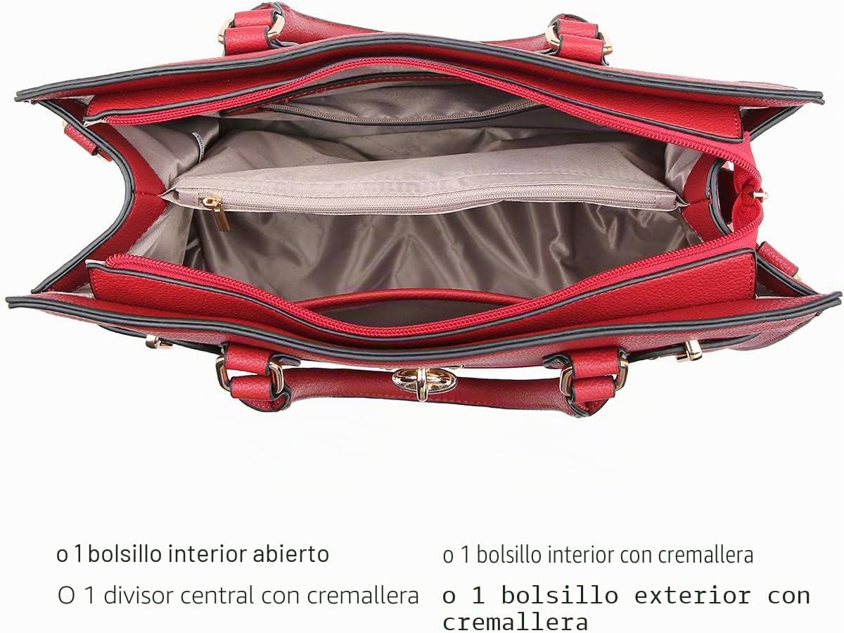 Dasein Bolsos y monederos para mujer, bolso de hombro para mujer, a...