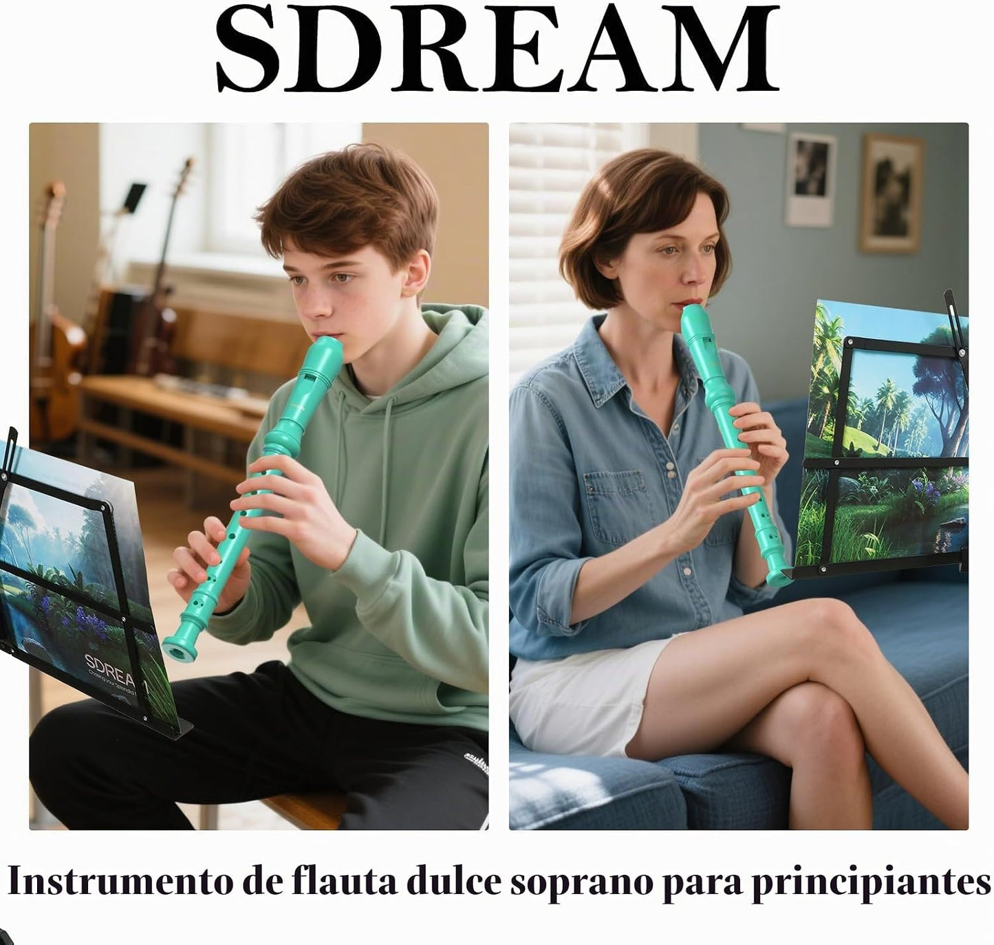 SDREAM Flauta dulce soprano para niños principiantes y estudiantes,...