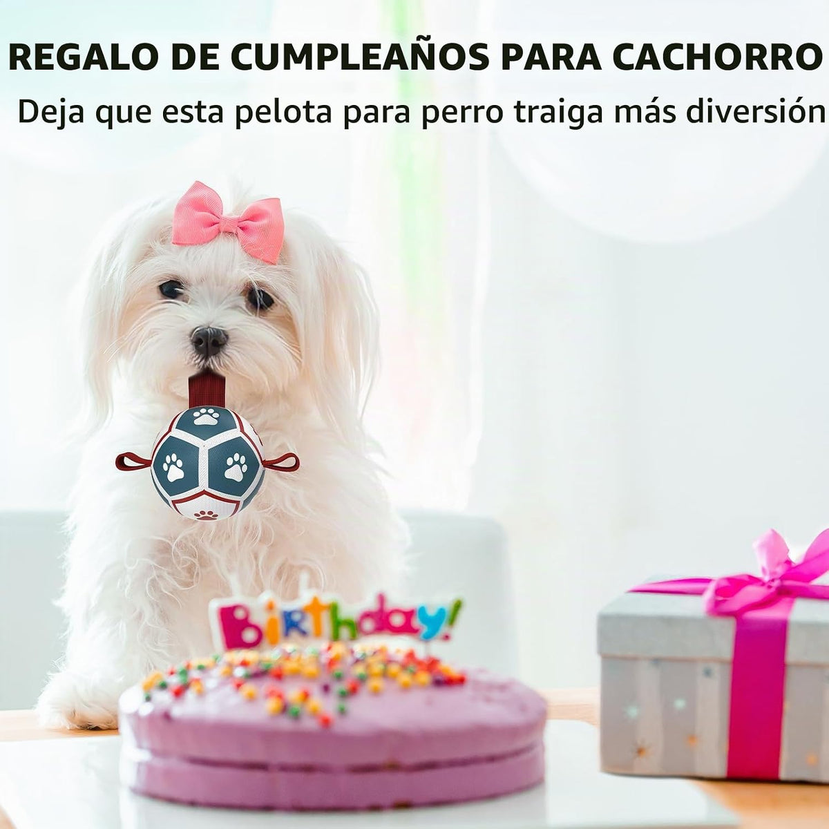 QDAN Juguetes para perros pequeños, pelotas para cachorros, pelotas...