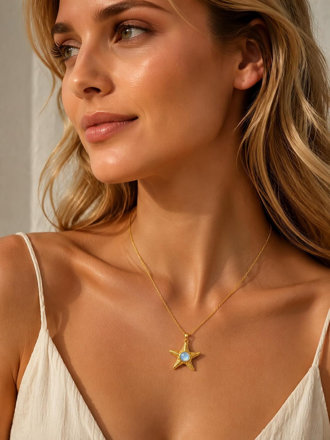 Teetyyt Collar oceánico para mujer, colgante de playa de verano de...